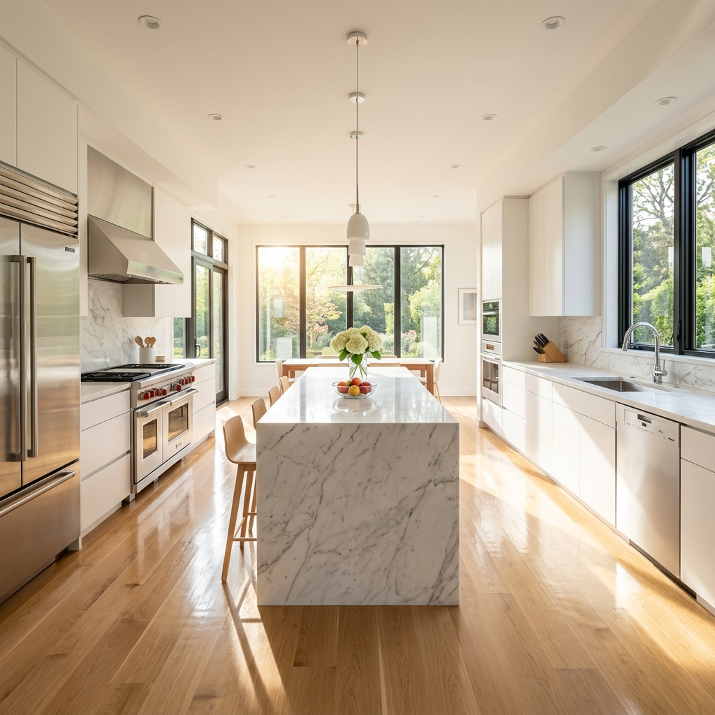 Sparkling clean modern kitchen